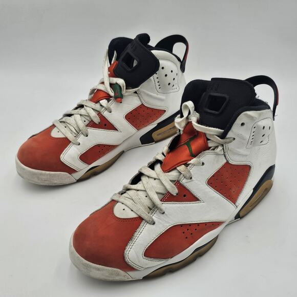 Nike Air Jordan 6 Retro Gatorade White Orange Mens Size 11.5 384664-145 - Picture 5 of 12